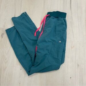Hydrogreen Jogger with Pink Drawstring FIGS